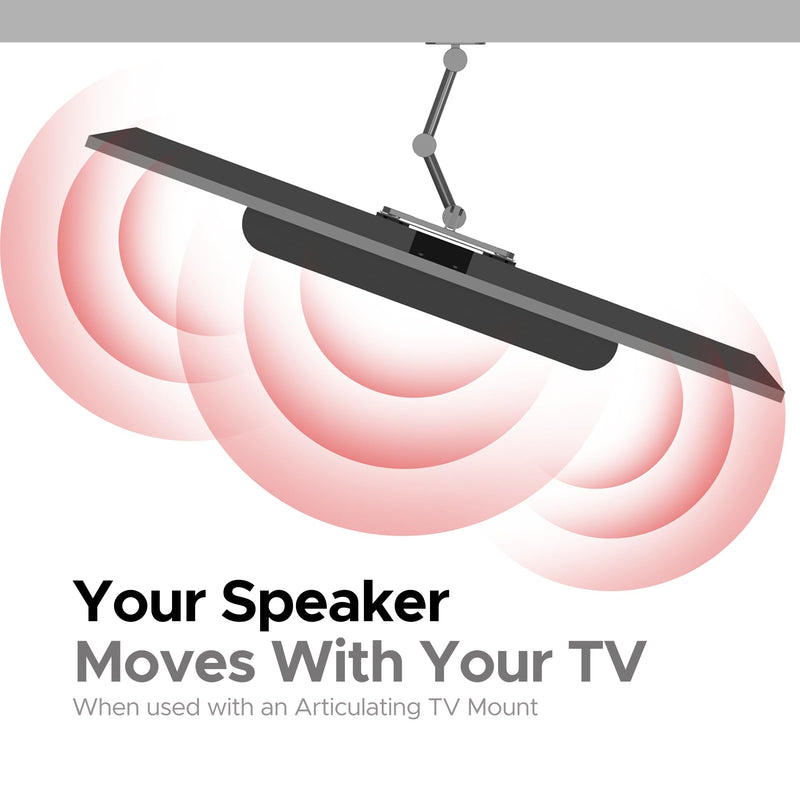 Sound Bass Beam TV Mount, Compatible with Generation 1 & 2 Sonos Beam Mounting Bracket for TV, Black, Full Hardware Kit Included, Beam Soundbar