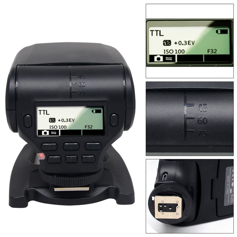 MK-320 TTL Flash Speedlite for Olympus OM-D E-P5 E-PM E-M1 E-M5 E-M10 EPL5 E-PL6 E-PL7 LUMIX GM5 GX1 GX7 GX8 G3 LX100 with Mcoplus Cloth