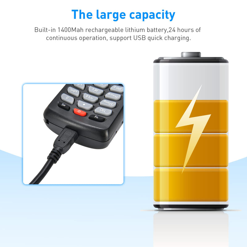 Inventory Barcode Scanner, Wireless Barcode Scanner 1D 2D & PDF417 Data Collector Portable Data Terminal Inventory Device with 2.4G Wireless & USB Wired Connection Bar Code Scanners S-8103T