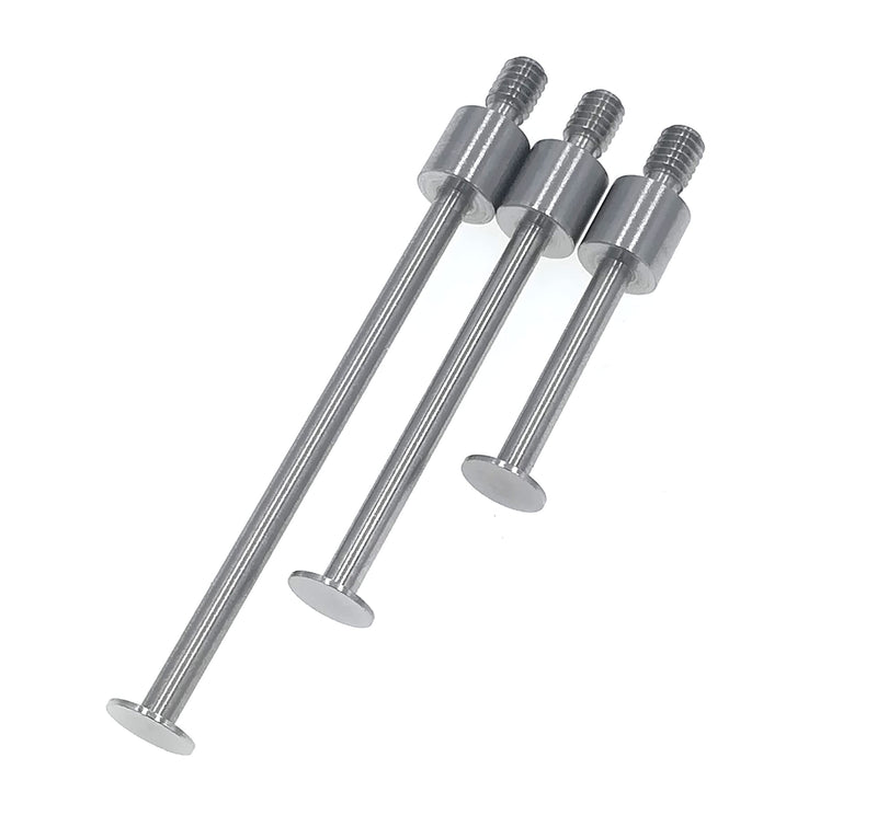SUXING Flat Contact Points for Dial Indicator Depth 0.4mm Thickness 5mm Diameter 4-48 UNF Thread (4-48UNF A Set) 4-48UNF A SET