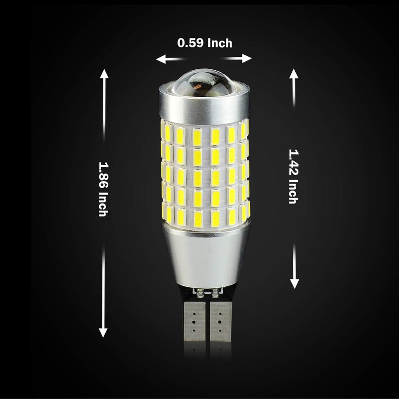 JDM ASTAR Extremely Bright 2000 Lumens 360-Degree Shine 921 912 90-EX Chipsets LED Bulbs For Backup Reverse Lights Only, Xenon White