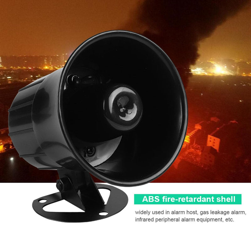 110dB Siren Alarm, 4 x 4.2 in Security Horns Sirens, IP65 Waterproof 12V Siren Horn Suitable for Alarm Host Gas Leak Alarms Infrared Peripheral Alarms Equipment