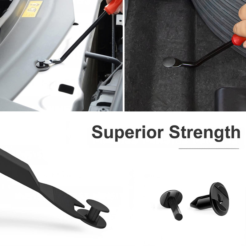 Car Clips Fastener Remover Tool - Door Panel Removal Tool Automotive Clip Puller Kit, Remove Rivet Fasteners Plier Push Pin Upholstery Repair Pry Tools red