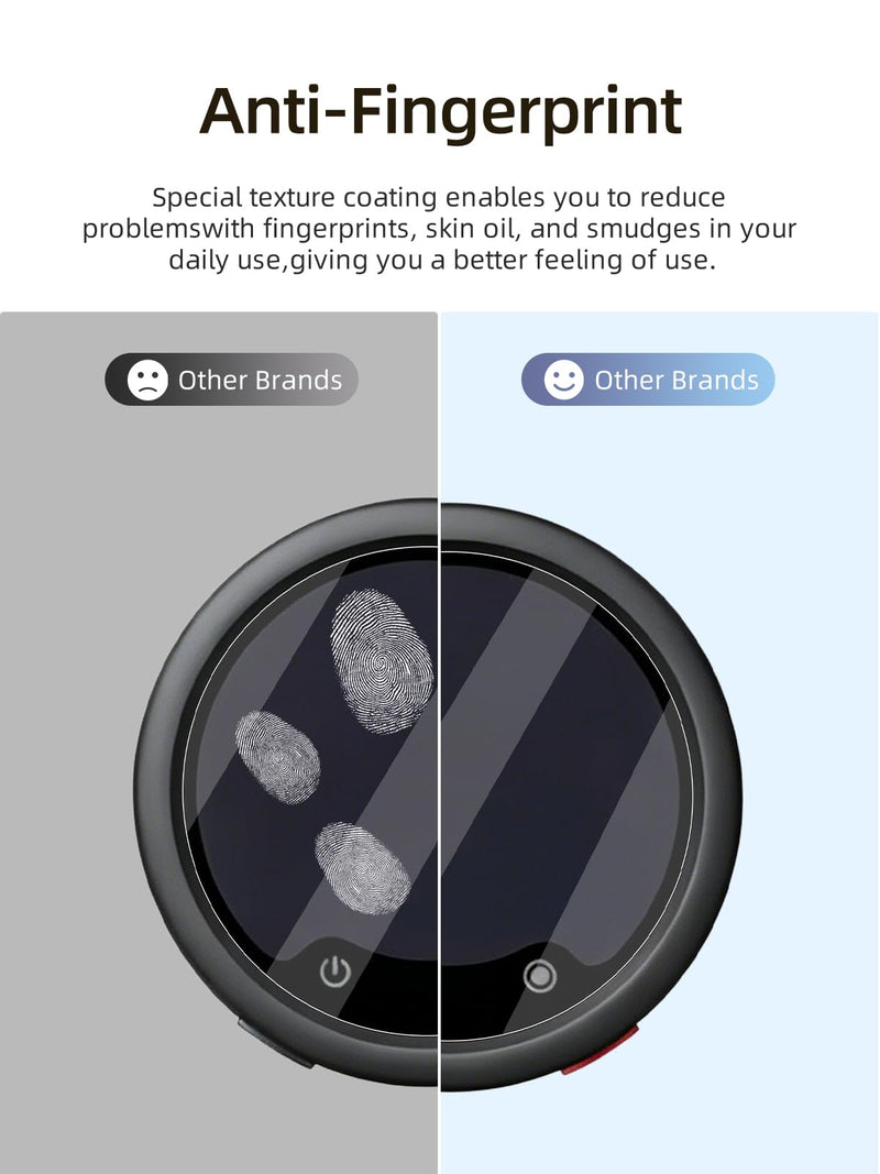Screen Protector Compatible with for Insta 360 Mic Pro, 2Pack Tempered Glass for Transmitter + 4Pack Tempered Glass for Receiver, HD Clear Protective Film, Scratch Resistant, Bubble Free