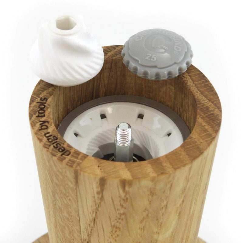 EVA SOLO - Salt & pepper mill oak - Grinder from CrushGrind, 25-year guarantee on the ceramic parts - Oak (High) High