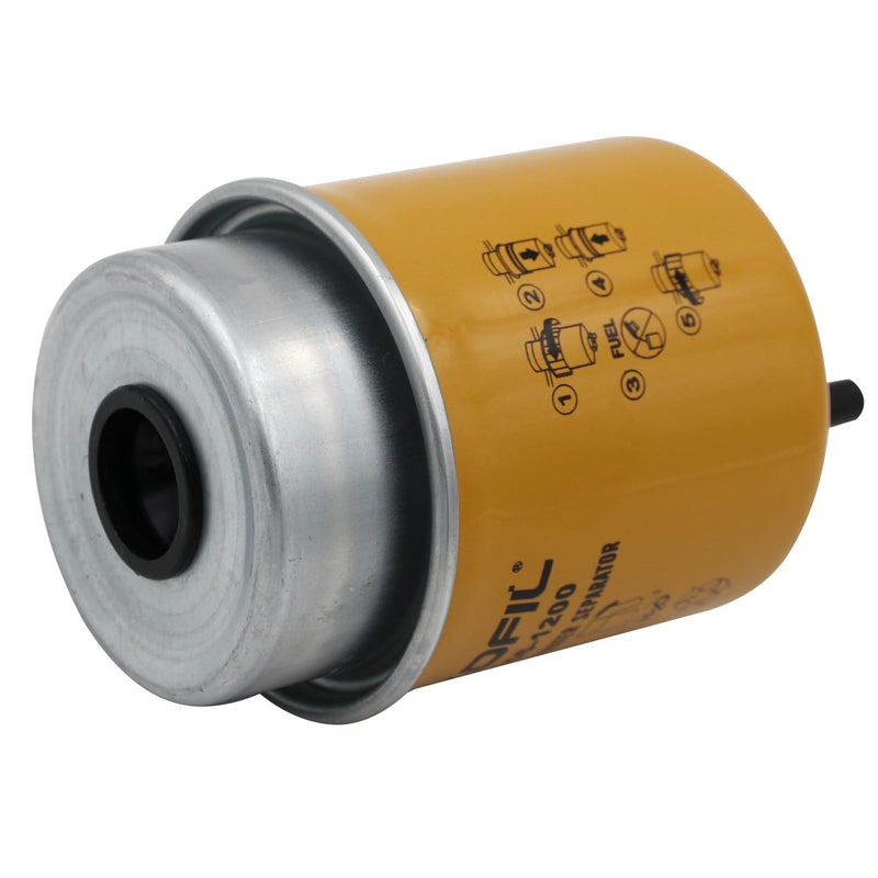 156-1200 Fuel Water Separator, Compatible with CAT 257B 247B3 247B 249D 239D, Replaces BF7675-D, 86759, P551423, FS19621, SN70125, WK8126