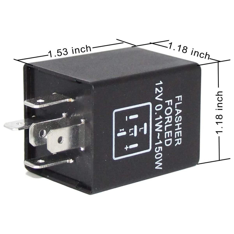 SOCAL-LED LIGHTING 5-Pin EP27 FL27 Electronic LED Flasher Relay for Fix Turn Signal Bulbs Hyper Flash Issue GM-5
