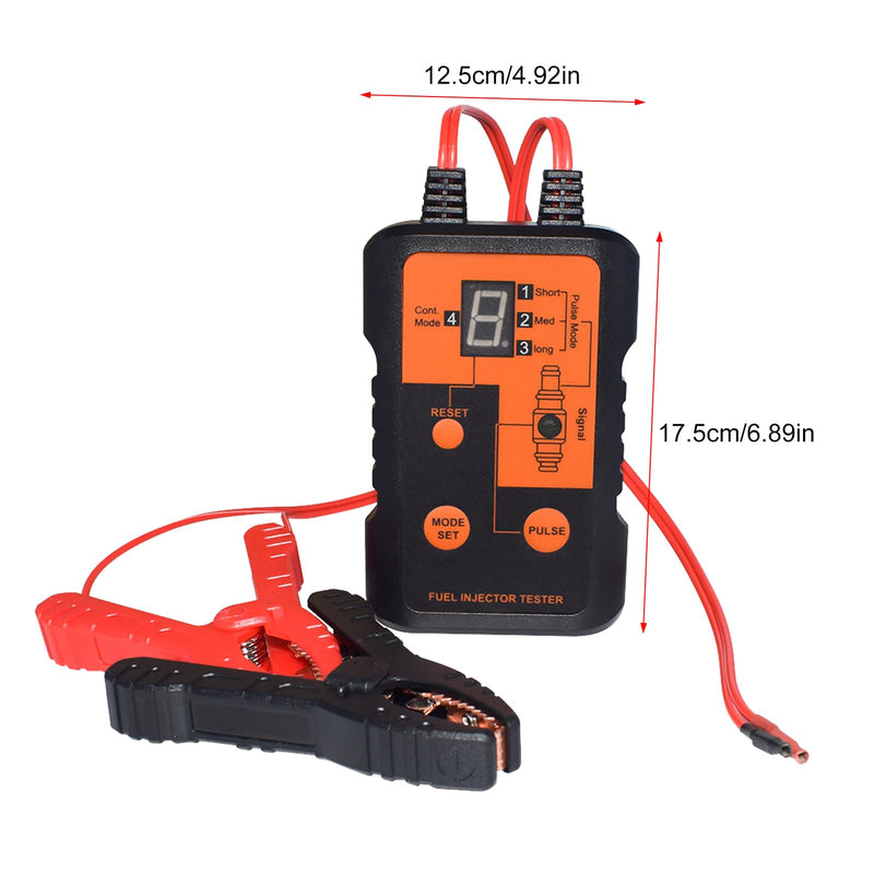 Shkalacar Fuel Injector Tester Cleaner Tool Kit, 12V Automobile Injector Tester 4 Pulse Modes Injector Tester, Simultaneously DIY Cleaning Tools, Car Injector Cleaner Controller Tool