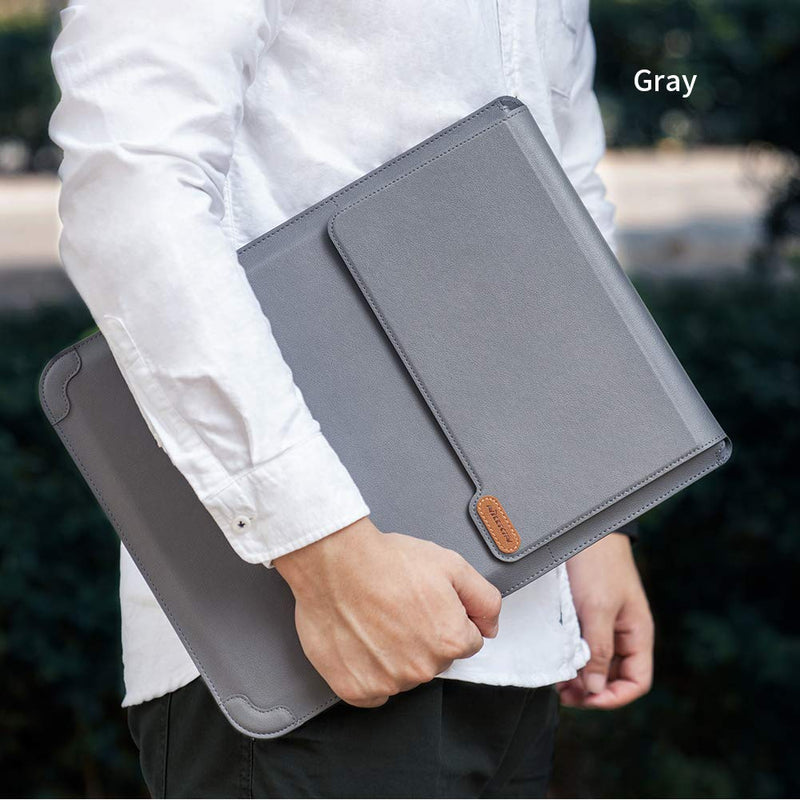 Nillkin Laptop Sleeve for MacBook Air M4(2025)/Pro 13/MacBook Air 13 inch, MacBook Air Sleeve with Laptop Stand and Mouse Pad, Case Bag for 13-14 inch MacBook, ASUS, Dell, HP, Grey Gray