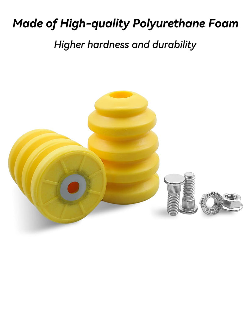 2Pcs Rear Bump Stops, Axle Jounce Bumpers Fit for Chevy Silverado 1500 GMC Sierra 1500 2007-2019 Replace 15236353
