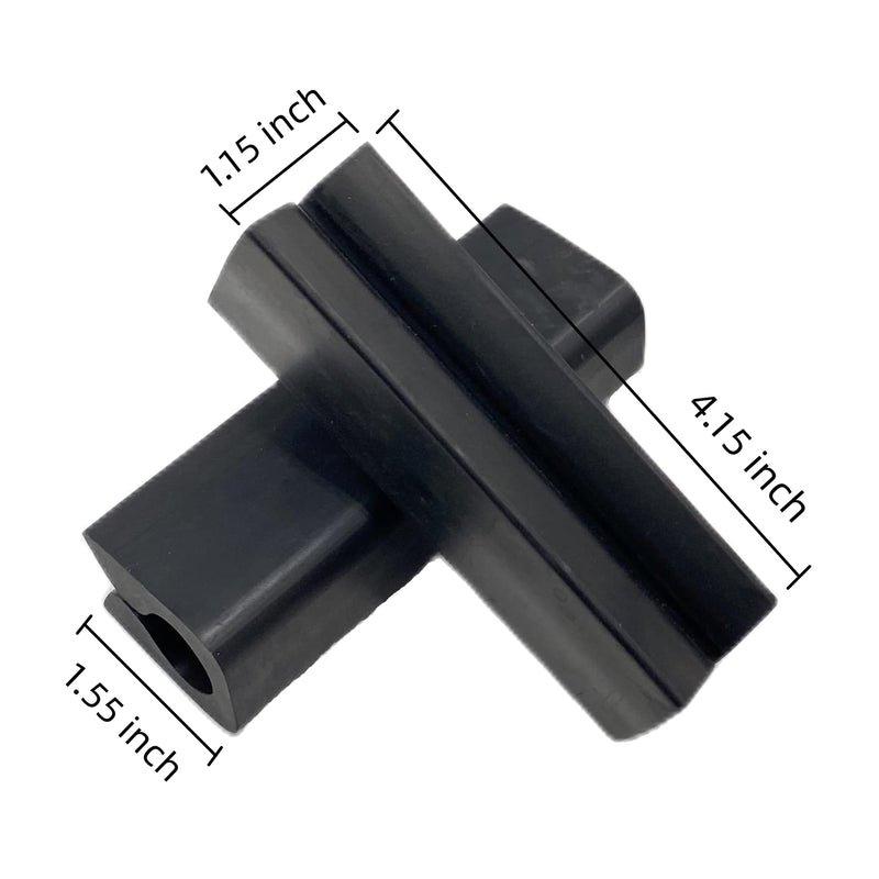 1H03 Transom Rubber Support and Motor Lock for Boat Outboards and Stern Drives with 3 Rams Trim and Tilt, Plastic Saver Protect Bar