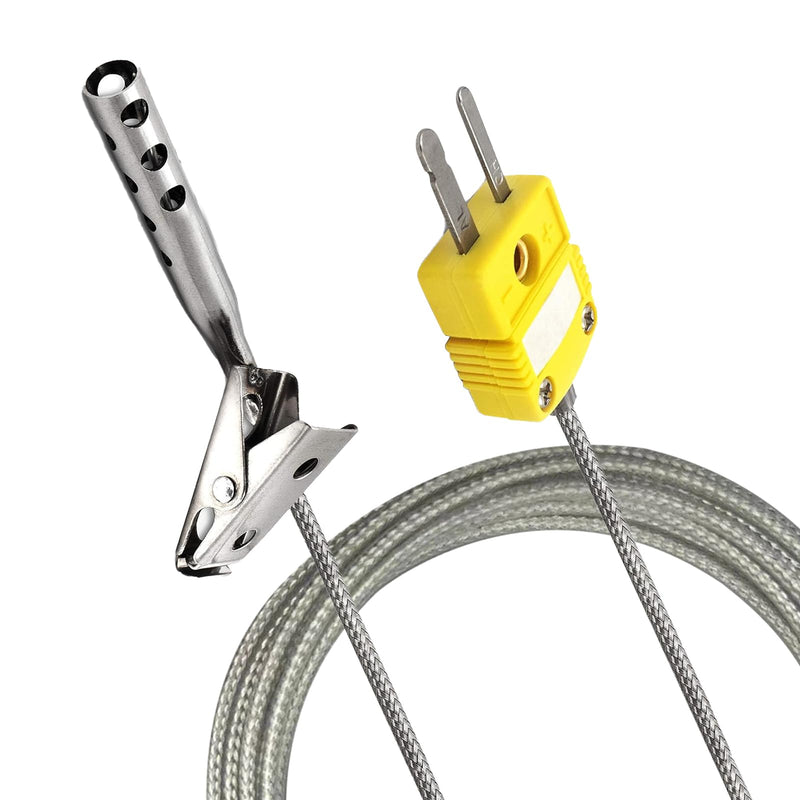 TL3163K K Type Thermocouple Temperature Sensor Probe Stainless Steel k-Type thermocouple Probe Range from -40℉ to 850℉ k Type Air Probe