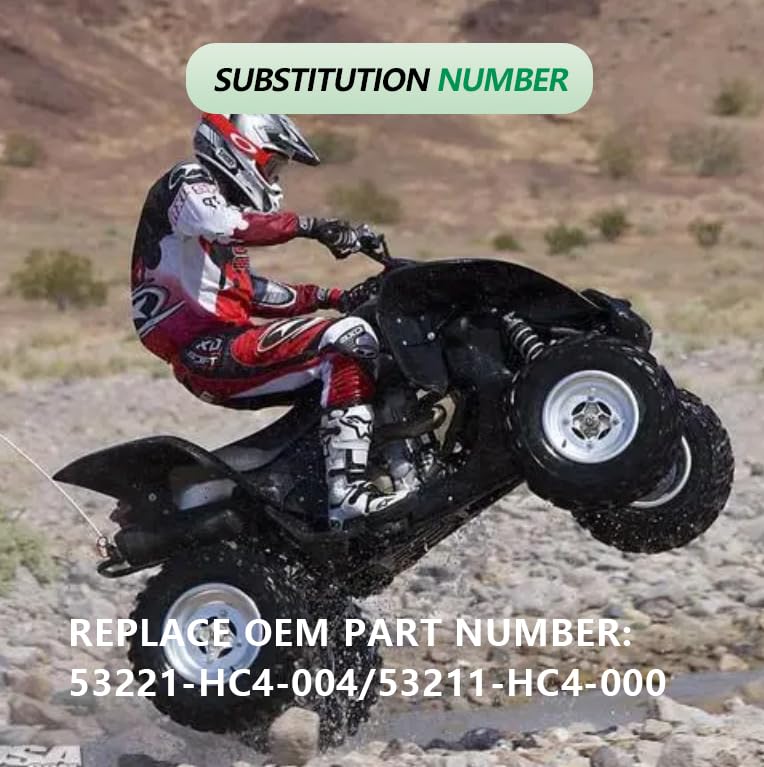 Upper Steering Stem Shaft Bushing, Replacement for Honda TRX90 TRX200 TRX300 FourTrax 300 TRX350 Rancher TRX400 Foreman TRX450 TRX500, 53221-HC4-000 53221-HC4-004
