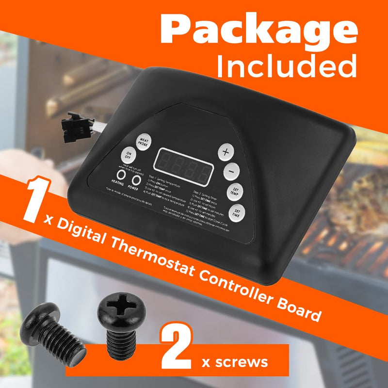 Digital Thermostat Controller Replacement for Masterbuilt Electric Smoker 20071914/20071814 / 20070511 – 275°F Precise Temp Control Panel Kit