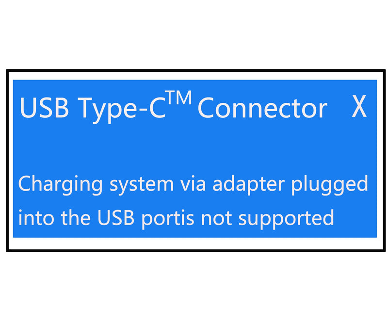 USB-C Docking Station Cable for HP Elitebook 840 G3, X260 1030 G2, Elite X2 1012 G1, Single Custom end (AC + USB Type-C to USB Type-C), Black 843011-001