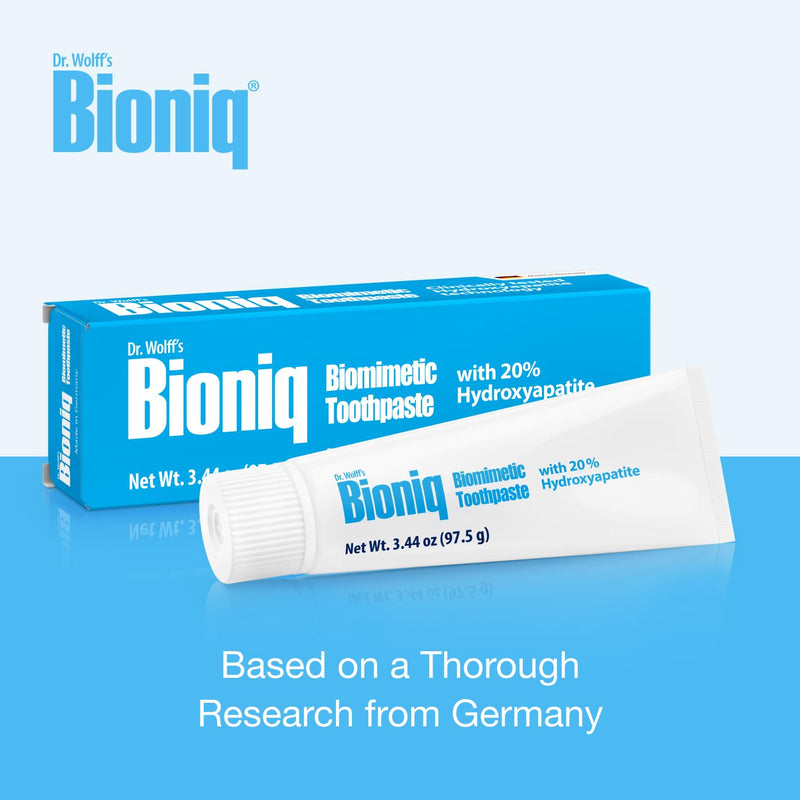 Bioniq Classic - 20% Hydroxyapatite Toothpaste, bioHAP and Fluoride Free for Daily Use, Clinically Tested - Our Expert Enamel Care, Mint Flavor - 3 x 3.44 Oz 3.44 Ounce (Pack of 3)