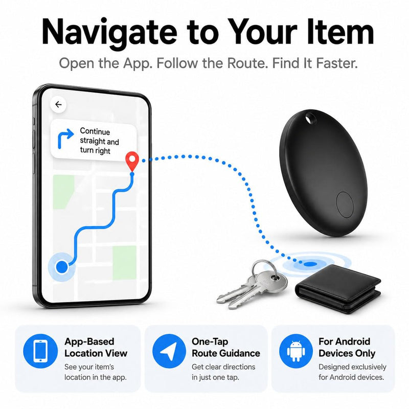 GPS Tracker for Vehicles No Monthly Fee (Android Only) - 2 Pack | Mini Car Tracker Tag, Tracking Devices, Hidden Compatible with Google's Find Hub for Pet, Car, Key, Luggage