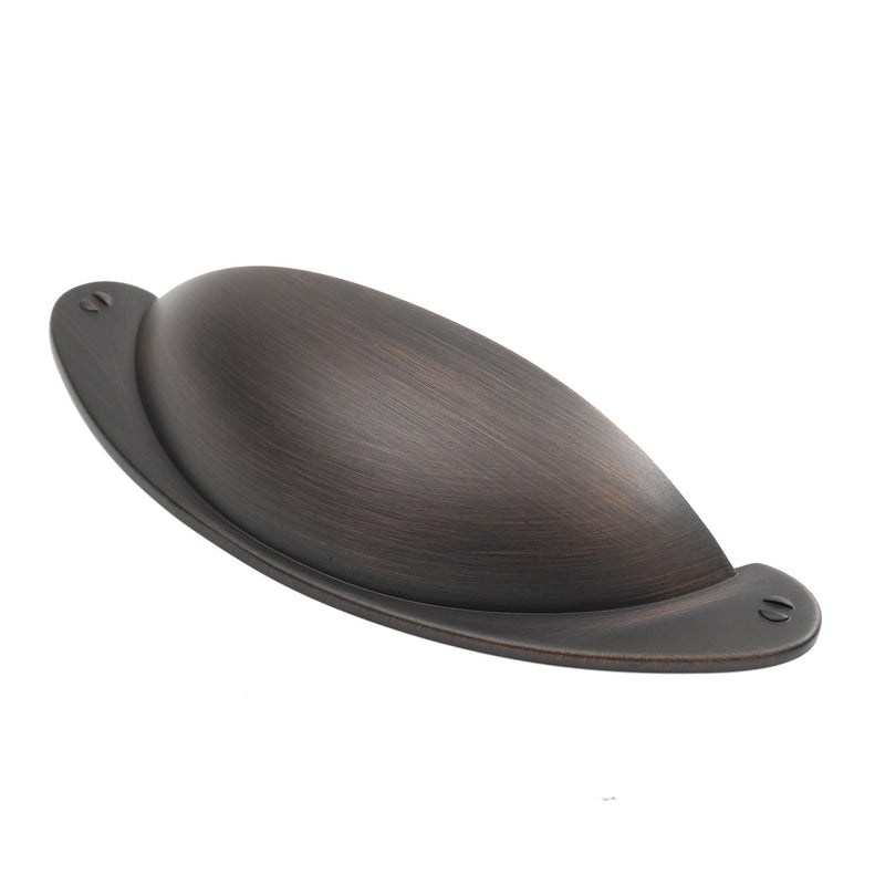 10 Pack 3 inch (76mm) Oil Rubbed Bronze Cabinet Cup Pulls - Kitchen Hardware Drawer Handles and Knobs
