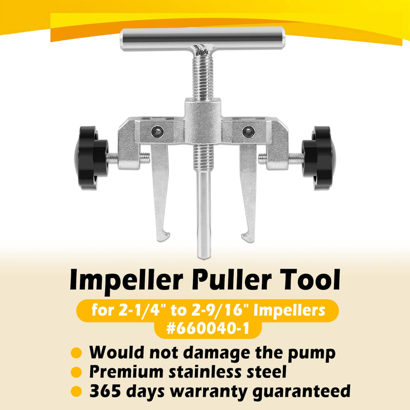 660040-1 Impeller Puller Tool for 2-1/4" to 2-9/16" Marine Impeller Pull for Jabsco Impellers