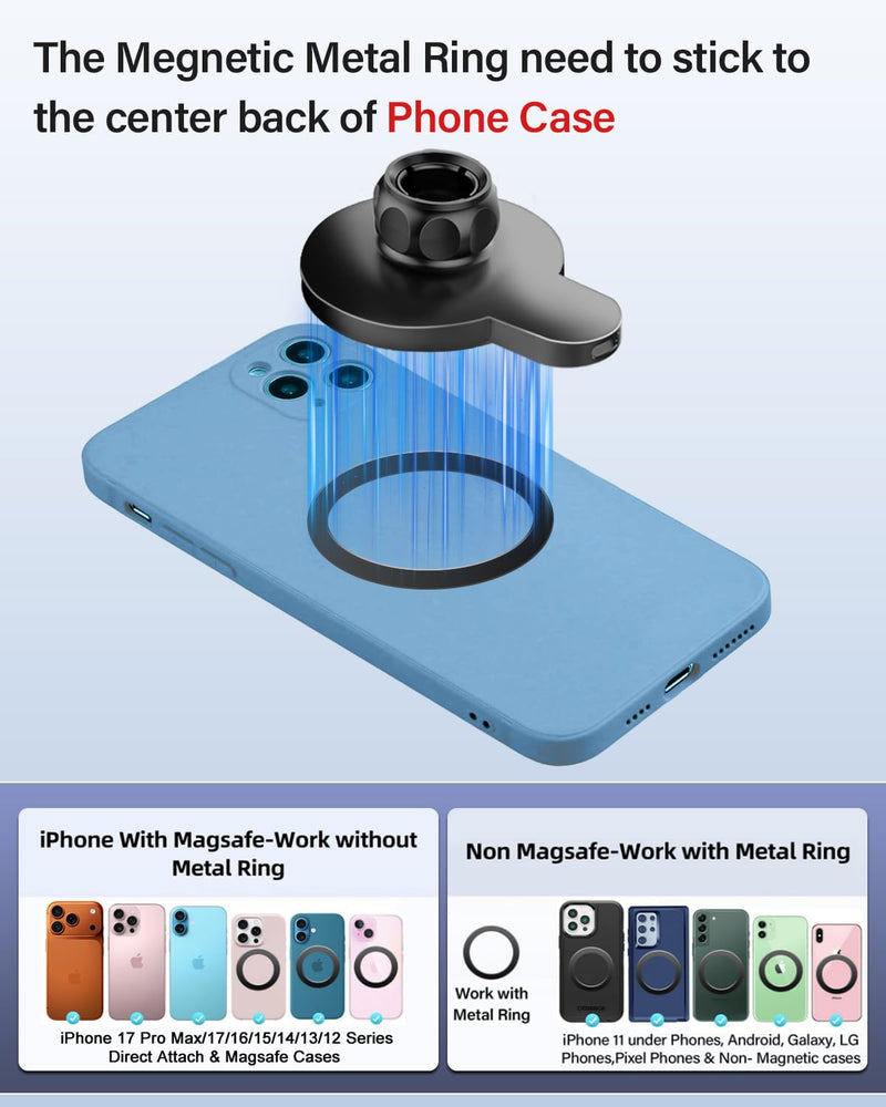 Car Phone Mount for Honda Accord 2018 2019-2021 2022 Accessories 10th Gen Accord for 8-inch Screen 360° Rotation Magnetic 15W Fast Wireless Charger Cell Phone Holder Hand Free Not Affect Air Vent Honda Accord 2018-2022 (8 inch) Magsafe+ Wireless Charger