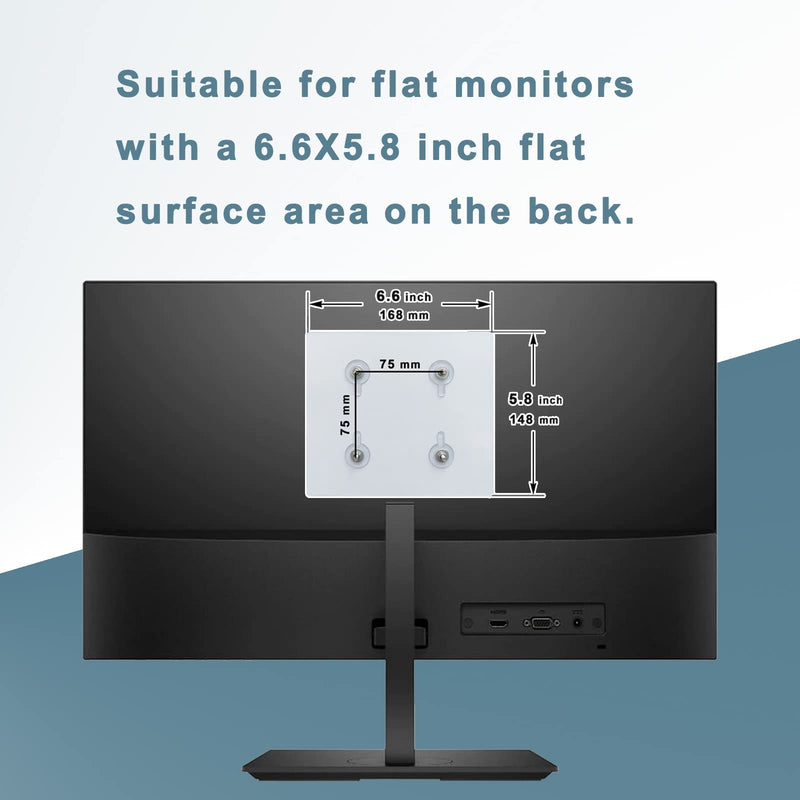 Universal Monitor VESA Mount Adapter for Non-VESA 13-27 inch Computer Monitors Tablets iPad VESA Mounting Arm Stand Bracket Kit 75X75mm… ALL IN ONE