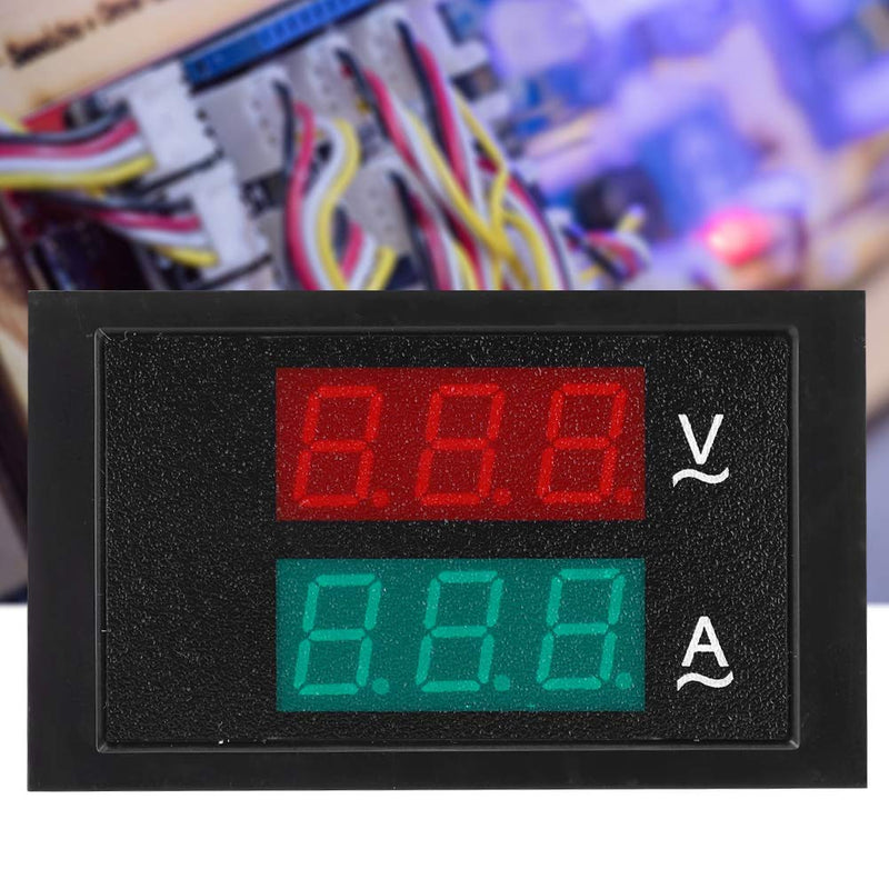 DL85-2042 Ammeter Voltmeter Panel Mounting Meter Display Digital Current Voltage Power Energy Meter Multimeter AC 80V-300V 0-100A Amp Voltage Power Meter Tester
