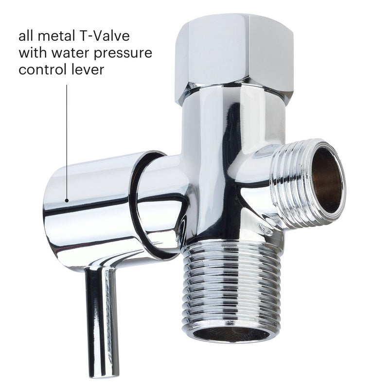 Brondell Hand Held Bidet Sprayer for Toilet: Brondell CleanSpa Advanced Bidet Attachment, Precision Pressure Control Jet Spray, Ergonomic Handheld Bidet for Toilet, Toilet Water Sprayer & Hose Set