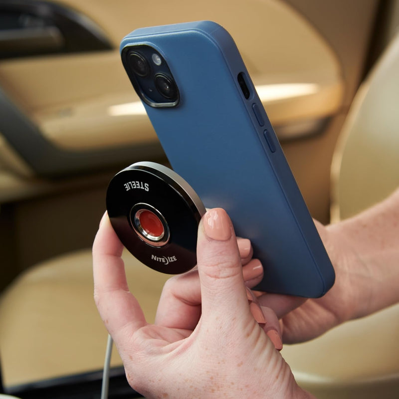 Nite Ize Steelie Orbiter Plus Cup Holder Kit - MagSafe Car Accessory for Phone Holder - Alternative to Car Dashboard Mount & Vent Mounts - Universal Cup Insert Holder