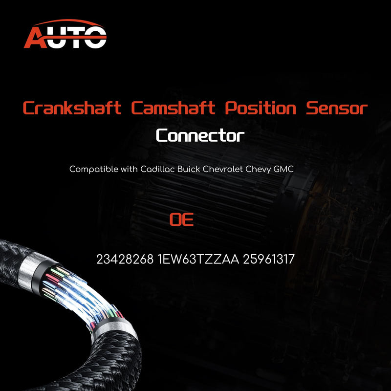 Reverse Backup Parking Sensor Connector 5.9 inch Pigtail 23428268 1EW63TZZAA 25961317 Parking Aid Sensor Harness 4Pcs Compatible with Cadillac Buick Chevrolet Chevy GMC