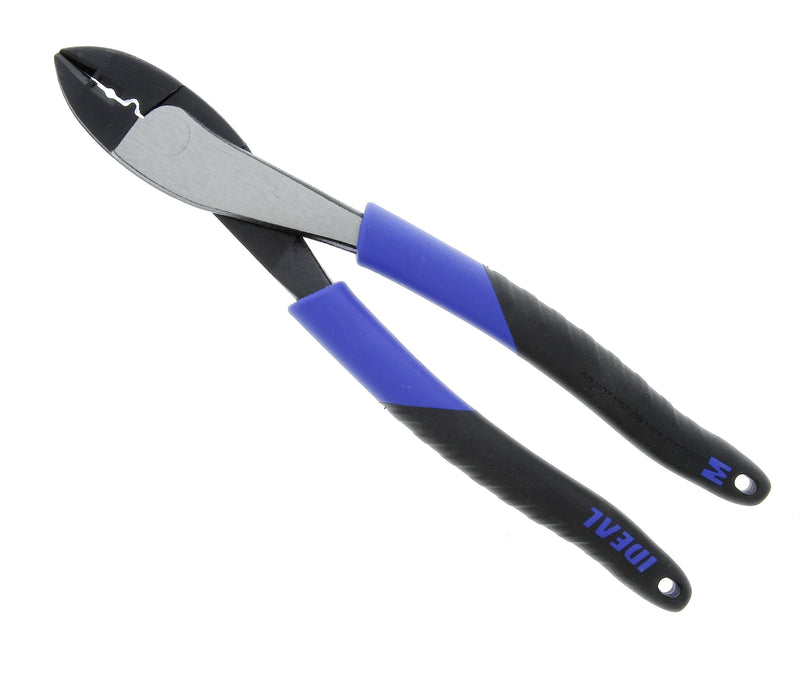 IDEAL Electrical 30-3429 Multi-Crimp Tool - 9.75 in., High Leverage Pivot Wire Crimper with Knife-To-Anvil Blades, Dual Durometer Molded Grips Smart Grip