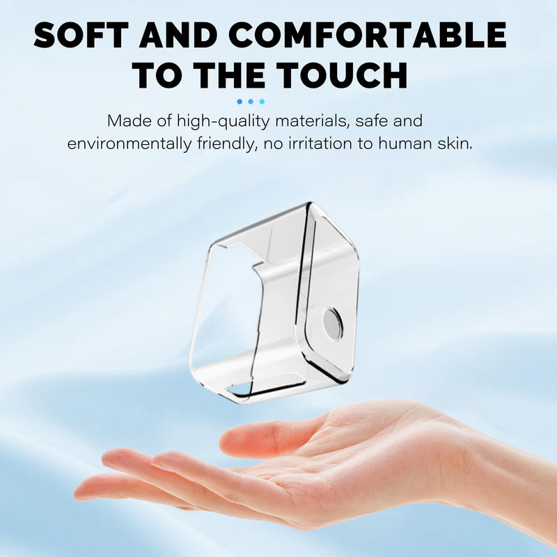 Case for Anker Prime Charger 160W,NOUKAJU Silicone Protective Cover with 2pack Screen Protector,Drop-Proof,Scratch-Proof,Shock-Proof,Dust-Proof,Screen Protector for Anker 160W Charger(Clear)