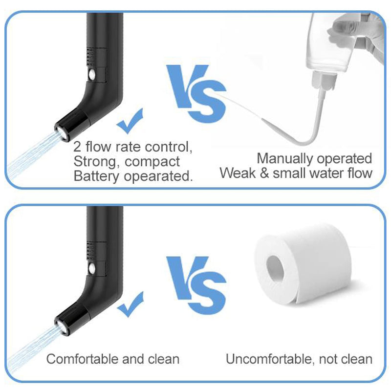 Portable Electric Bidet, Portable B-idet for Travel Rechargeable with 2.3L Water Tank, Mini Handheld High Pressure B-idet Sprayer P-ortable for Bathroom, RV Car Camping 2.3l Electric Bidet Single