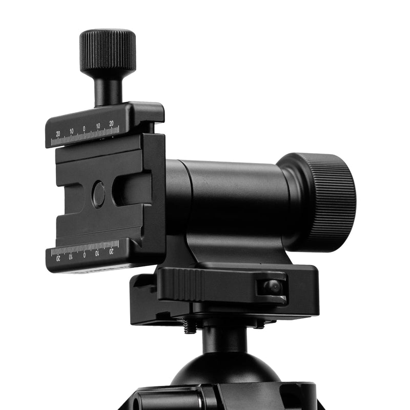 Monopod Gimbal Head with Arca-Swiss Dovetail Quick Release Plate | Rapid Side-Saddle Tilt Adjustment for Telephoto Lenses | Tripod Mount | Professional Photography & Video Gear for DSLR/Camcorders