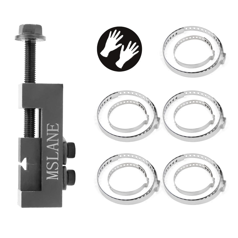 CV Axle Boot Clamp Pliers, CV Boot Clamp Tool with 10PCS Stainless Steel CV Joint Boot Band Clamps for Most Cars 11PCS