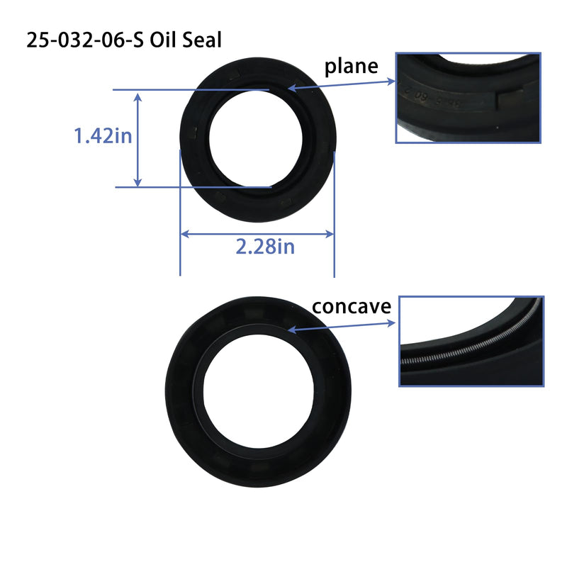 24 041 66-S Oil PAN Gasket Kit for Kohler CH20 CH22 CH23 CH25 Command PRO Twin Engine with 25-032-06-S Oil Seal Replace 24-041-54-S,24-041-24-S