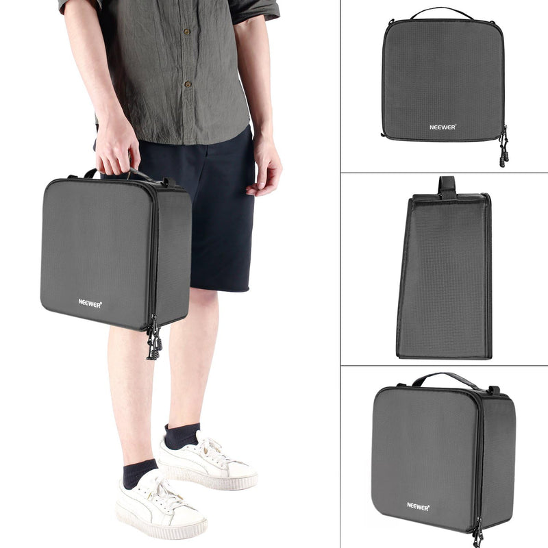 Neewer® Flexible Partition Camera Padded Bag Insert Protection Handbag for SLR DSLR Mirrorless Cameras and Lenses,Flash Light,Radio Trigger,Battery and Charger,Cables and Other Camera Accessories | For SLR, DSLR, Mirrorless Camera, Lens, Flash Light, R...