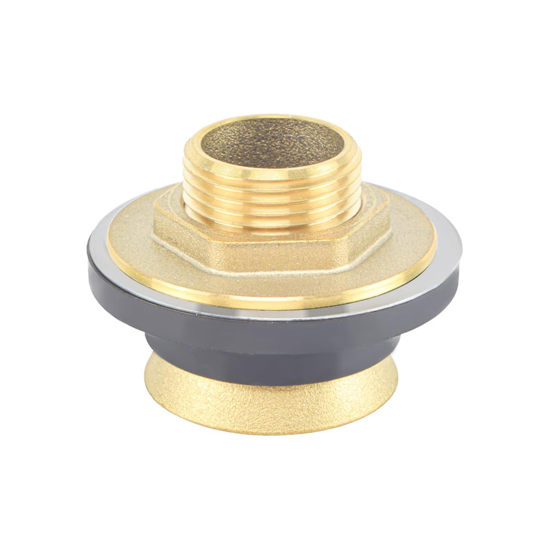HYDRO MASTER Brass Closet Spud, Brass Urinal Spud, 1-1/2 Inch x 1-1/2 Inch