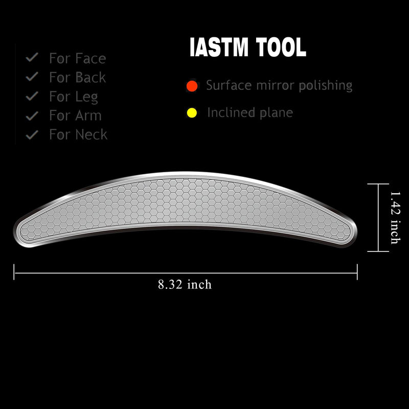 BYYDDIY 3 in 1 Stainless Steel Muscle Scraper Tools Set,Scraping Massage Tools for Physical Therapy,Derma Edge Massage Tool & GuaSha Massage Scraper Tool,IASTM Tools,Guasha Tool for Body SDC1