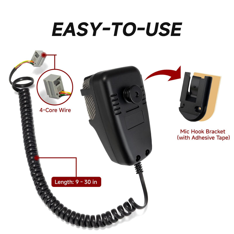 Alarm Horn Siren PA Speaker Mic System, BANHAO 100w 12v 7 Sound Loud Car Alarm Police Car Siren Speaker System Emergency Amplifier Kit for 12V Truck Lorry Boat Vehicle Siren Horn
