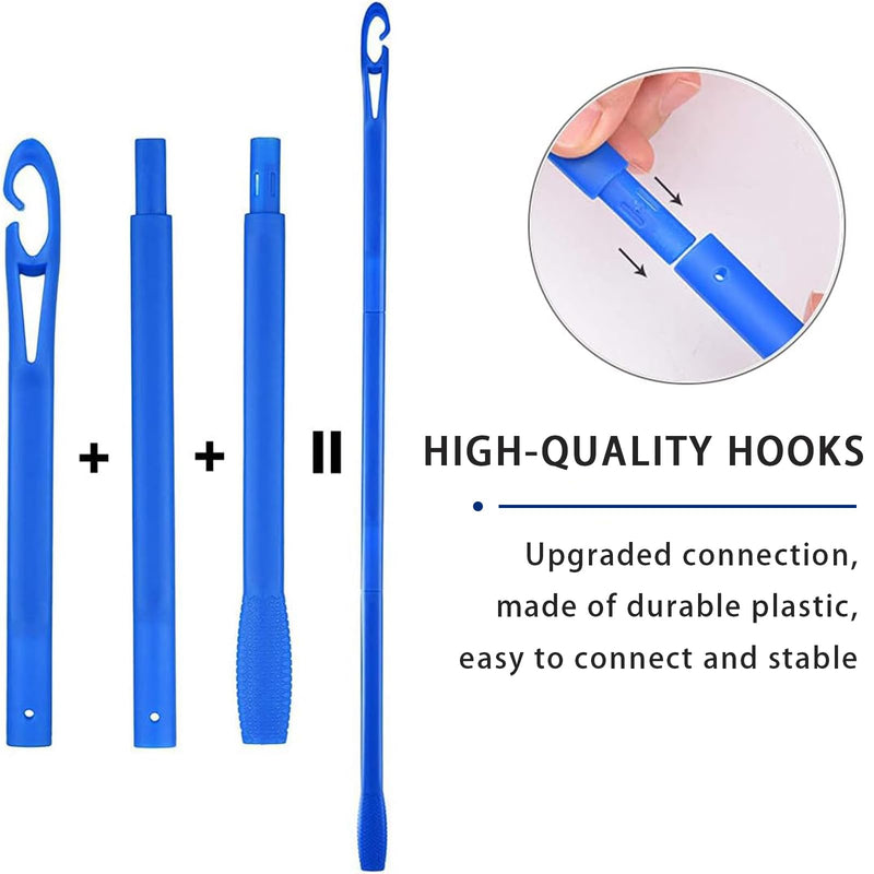 20 pcs Wave Hair Rollers,Plastic Curling Tools,Hair Curlers Spiral Curls Styling Kit,DIY Hair Rollers Curl Spiral Ringlets Rollers with Styling Hook Tools,for Extra Long Hair Up to 22" (55 cm)
