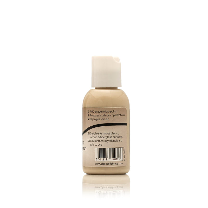 Glass Polish 1.7oz (50ml) Plastic & Acrylic Polishing Compound for Professional High-Gloss Micro Finishes - GP14017