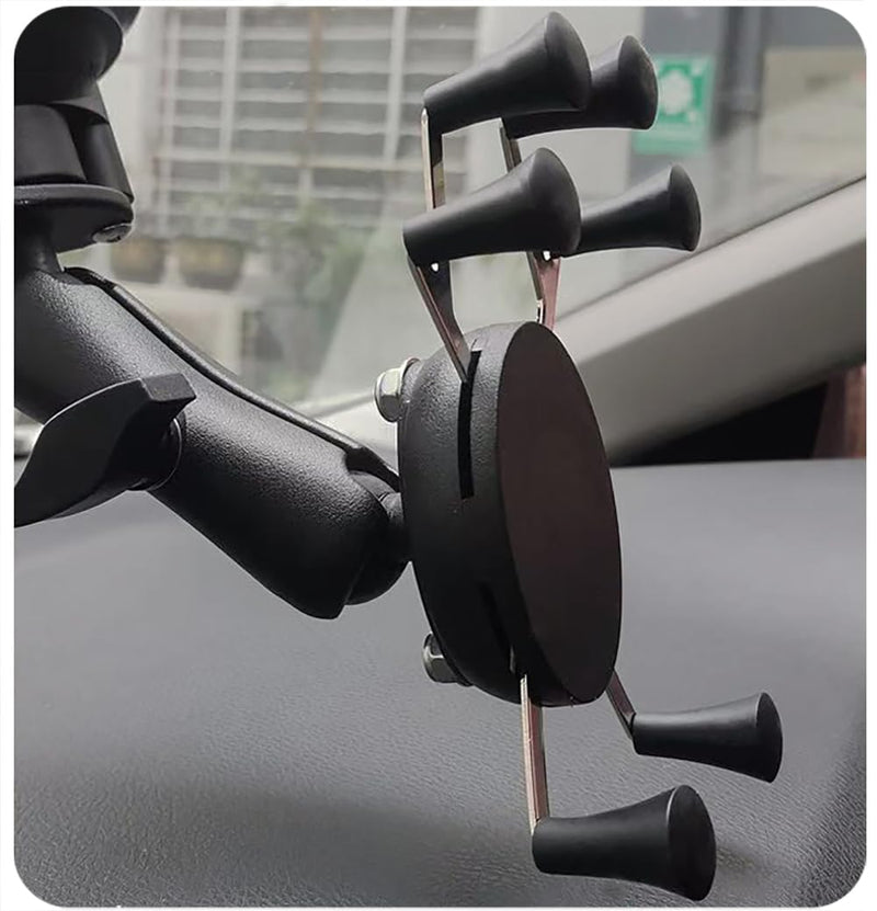 Rubber Tips for Ram Mounts X-Grip Phone Mount, Balck & Red Silicone Caps | Accessories for Replacement (8 Pack)