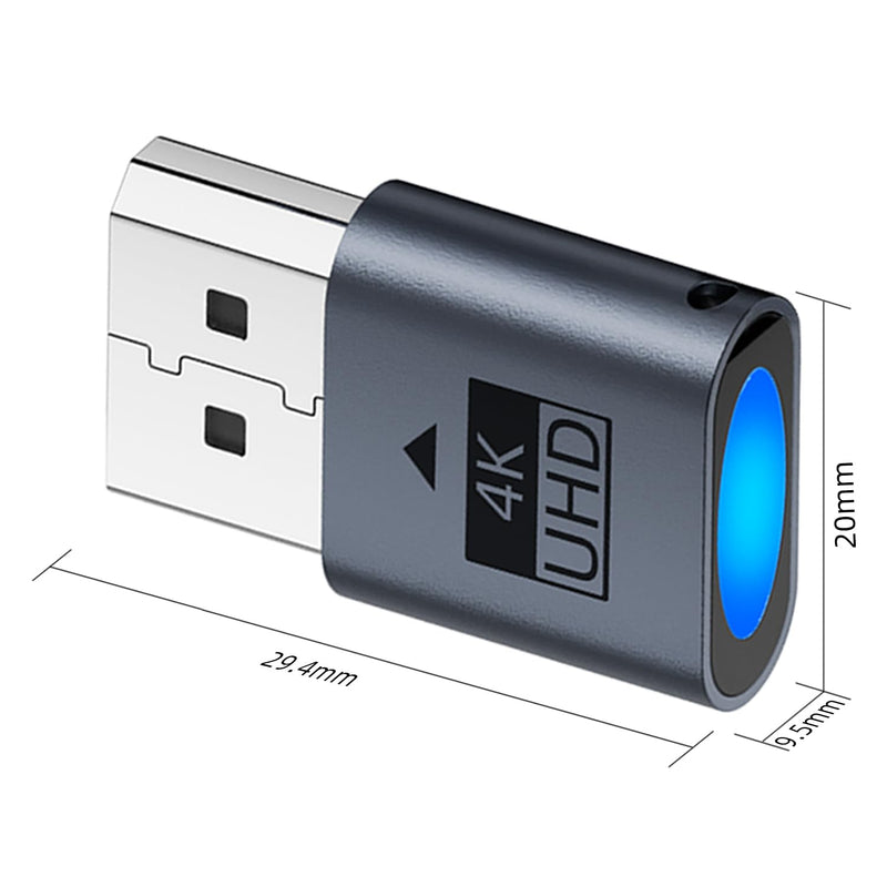 AreMe 4K DisplayPort Dummy Plug, Virtual Monitor EDID Emulator, 4 Pack | Support 3840x2160@17Hz, 2560x1600@30Hz, 1920x1080@60Hz, DP Headless Adapter for Remote PC, Laptop