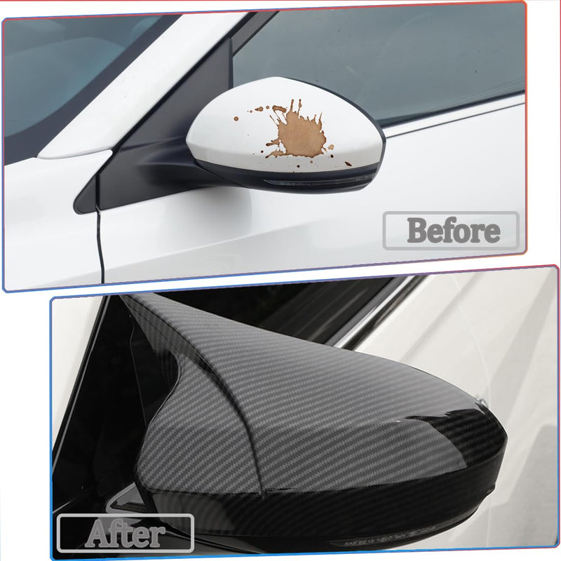2PCS New Sports Rear Mirror Cover Caps for Nissan sentra 2020-2025/Altima Sedan 2019-2025 ABS Side Door Wing Mirror Cap Covers Exterior car Accessories -Carbon Fibe Carbon fiber
