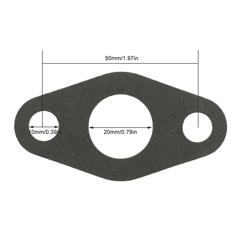 10Pcs Turbo Gasket, Turbo Oil Drain Return Gasket Excellent Sealing Paper High Toughness Oil Drain Gaskets for T3 T4 Turbocharger
