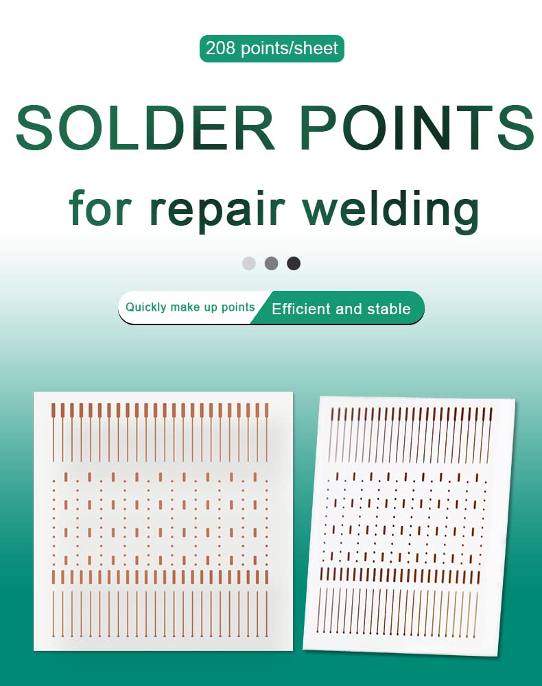 2PCS Soldering Lugs Solder Piece Rework Pad Welding Point Repair for Phones IC Pad Touch BGA PCB Fingerprint Welding Plates