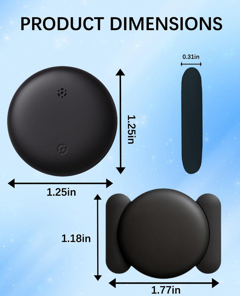 GPS Tracker Device for Vehicles,Non Detectable GPS Tracker for Android and iPhone with Real-Time Tracking,Hidden Car Tracker Device,No Monthly Fee,No SIM,for Cars, Kids, Pets(Matte Black)