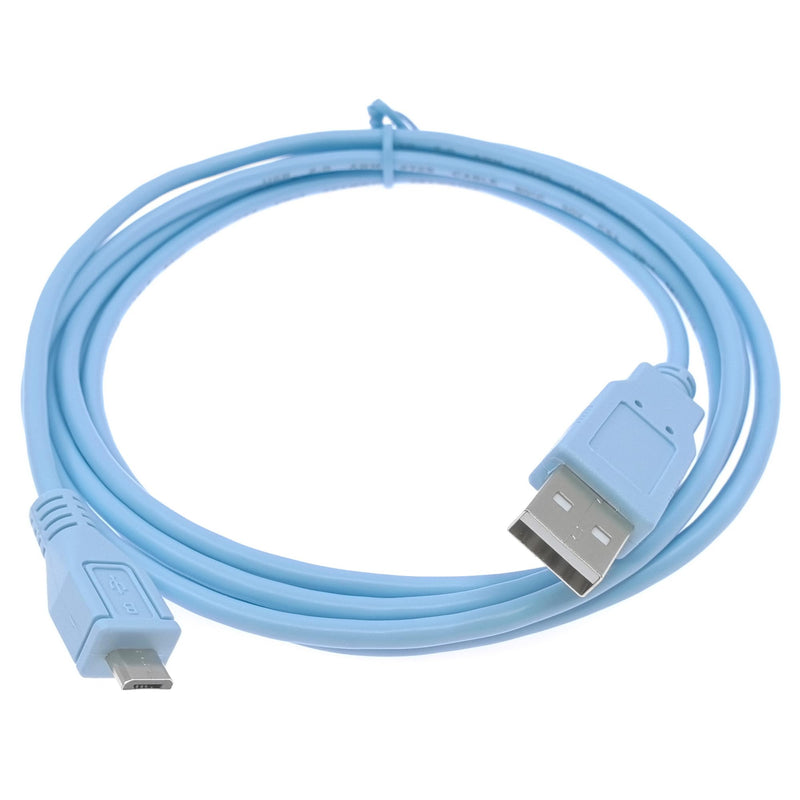 Micro USB Console Cable for Cisco Catalyst IR1800 Series Industrial Routers USB Type A to Micro-B CAB-USB-UB= Console Cable 2M 2 Meter Micro USB-USB Blue