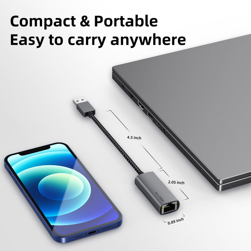 USB C to 1Gbps Ethernet Adapter & USB 3.0 to 1Gbps Ethernet Adapter Bundle