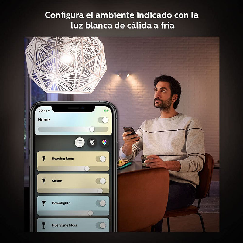 Philips Hue White Ambiance BR30 2-Pack 60W Equivalent Dimmable LED Smart Flood Light (Hue Hub Required, Works with Alexa, Homekit & more), Old Version Classic